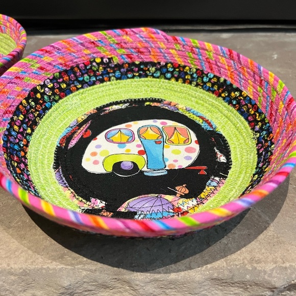 Happy Camper Set of 5 Items - Apron, Cozies, Rope Bowls - Picture 14 of 17